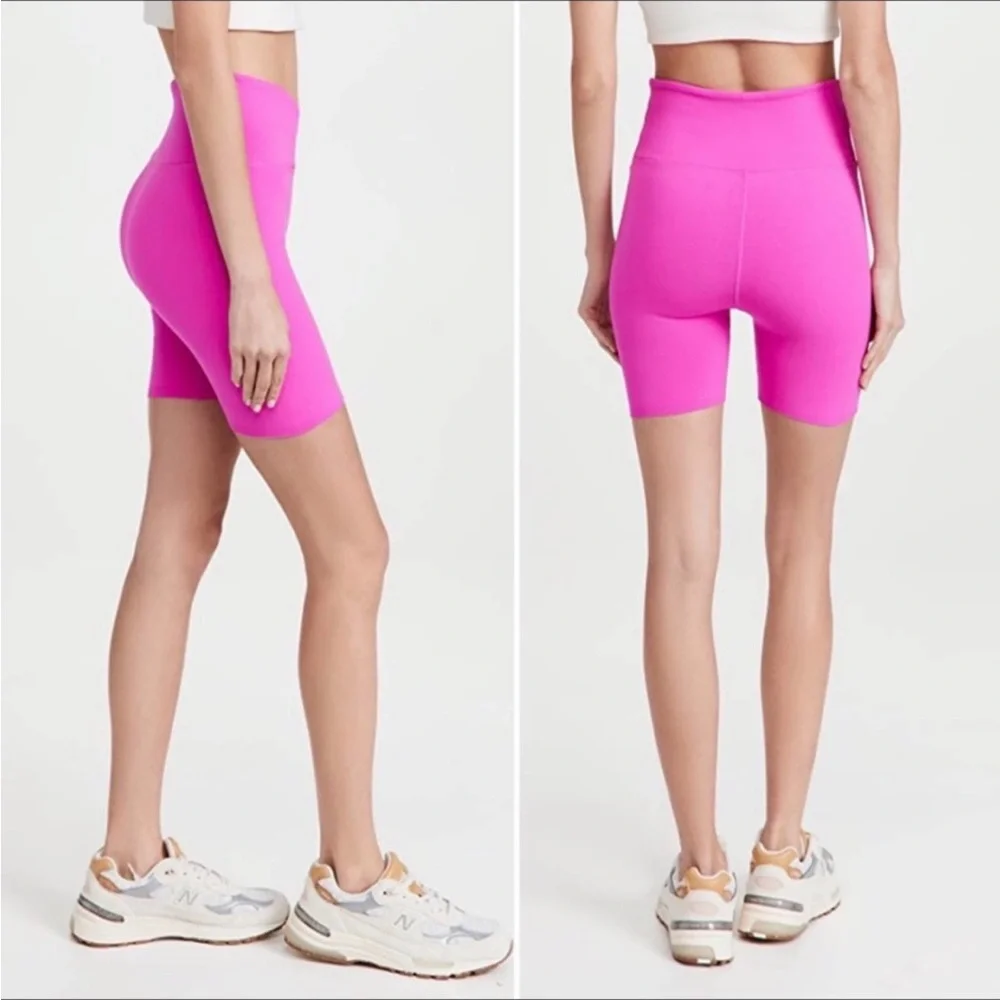 FREE PEOPLE MOVEMENT PINK CROSS WAIST BLAZE IT BIKE SHORTS